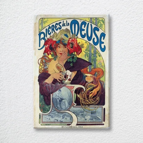‘Bières De La Meuse’ Vintage Wall Art Print