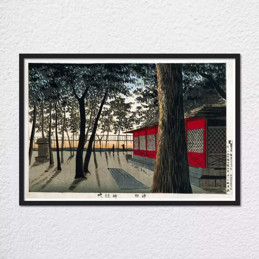 mwa-daybreak-at-shrine-kanda-1880-wall-art-plain-preview-framed-black.webp