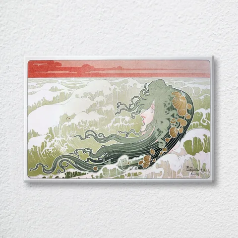 ‘La Vague The Wave’ Henri Privat-Livemont Wall Art Print
