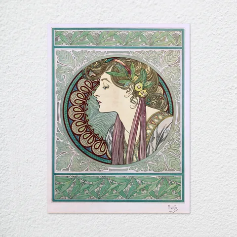 ‘Laurel’ Alphonse Mucha Wall Art Print
