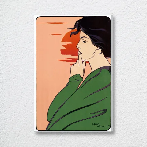 ‘L'Heure Du Silence’ Portrait Wall Art Print