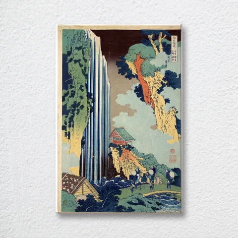 ‘Ono Waterfall On The Kisokaidō’ Katsushika Wall Art Print