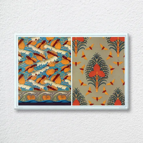 ‘Poissons Volants Et Vagues’ Maurice Pillard Verneuil Wall Art Print