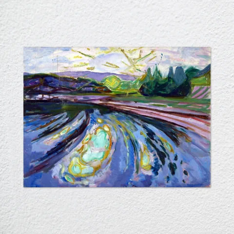 ‘Waves Against The Shore’ Edvard Munch Wall Art Print