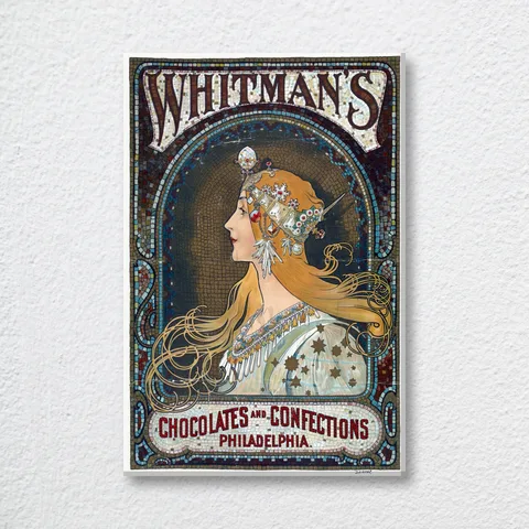 ‘Whitman'S Chocolates’ Mucha Wall Art Print
